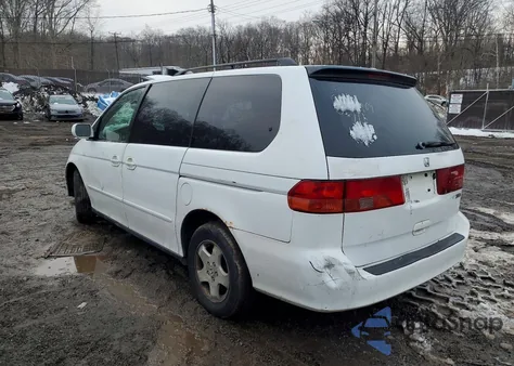 2001 Honda Odyssey Ex from USA, damaged, VIN 2HKRL18671H617624